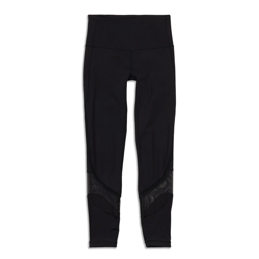 lululemon Like New Black Mesh legging size 8